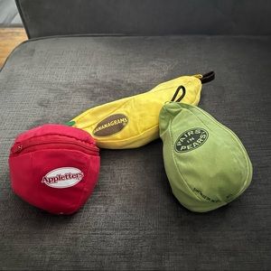 Appletters, Pairs in Pears, Bananagrams